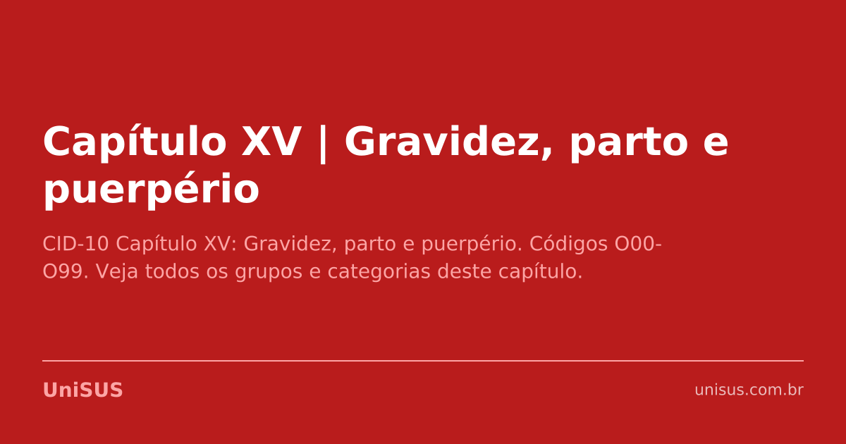Cap tulo XV Gravidez Parto E Puerp rio