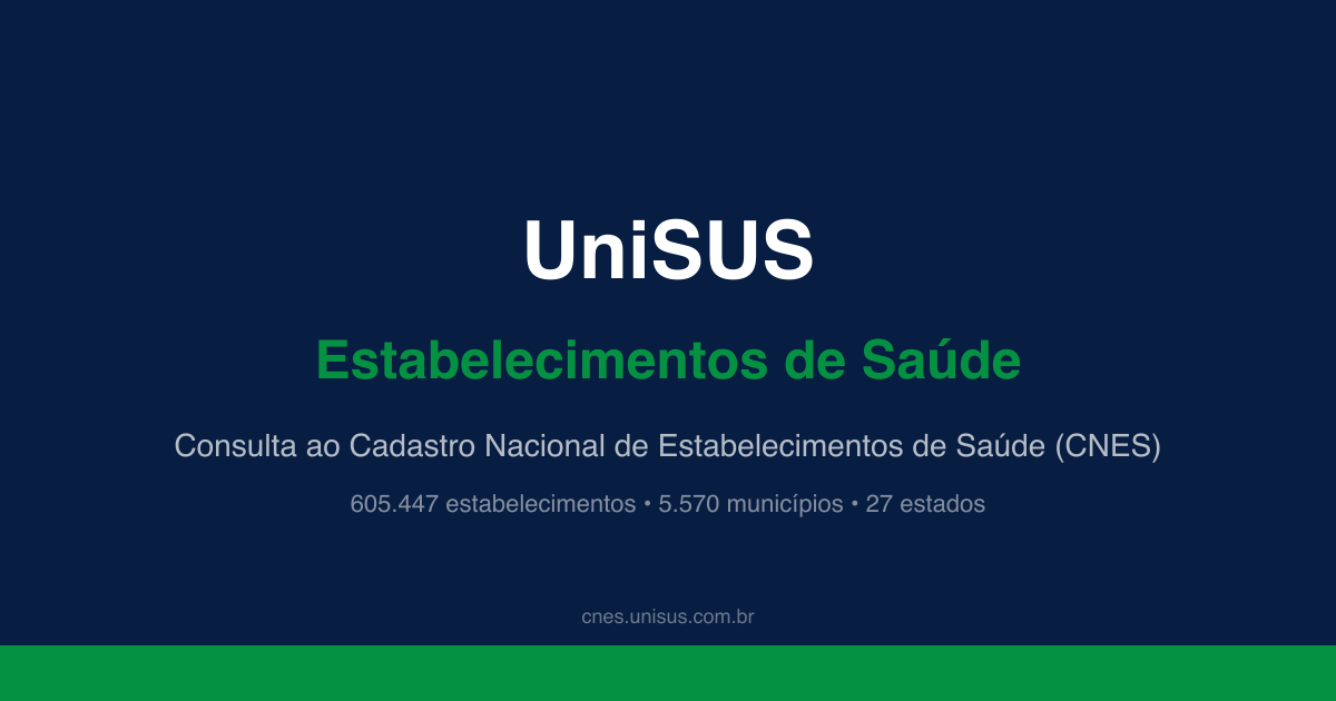 Estabelecimentos de Saúde Perto de Mim | CNES